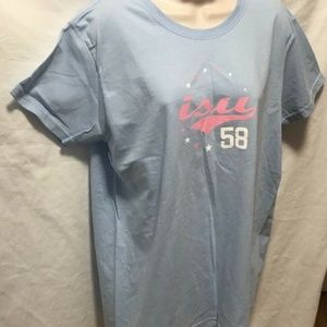 colton gallery blue pink isu tshirt t shirt Women